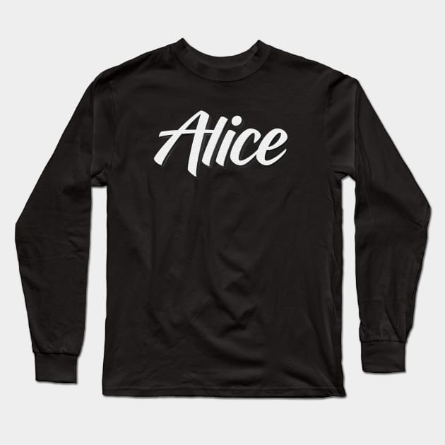 Alice Long Sleeve T-Shirt by ProjectX23Red